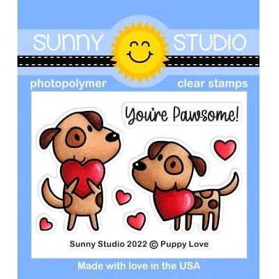 Sunny Studio Clear Stamps - Puppy Love